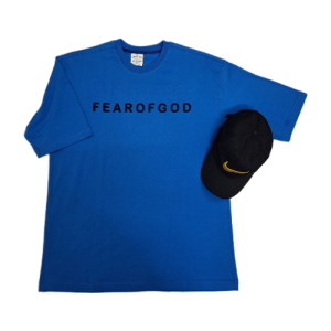 تی-شرت-آبی-پنبه-ای